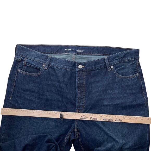 Old Navy Capri Jeans Plus 22 Secret Slim Dark Wash Button Fly High Rise Slouchy - Picture 9 of 12